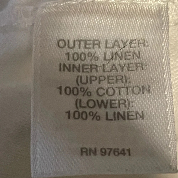 PURE JILL 100% Linen White Sleeveless Layered Sheath Dress Size Large - Picture 11 of 11